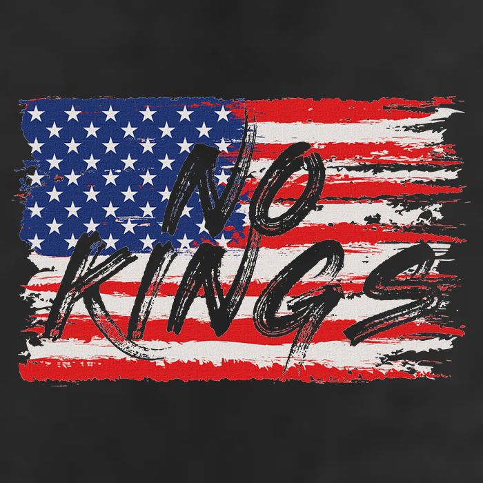 No Kings Flag Proud To Have No Kings 7 Panel Mesh Trucker Snapback Hat