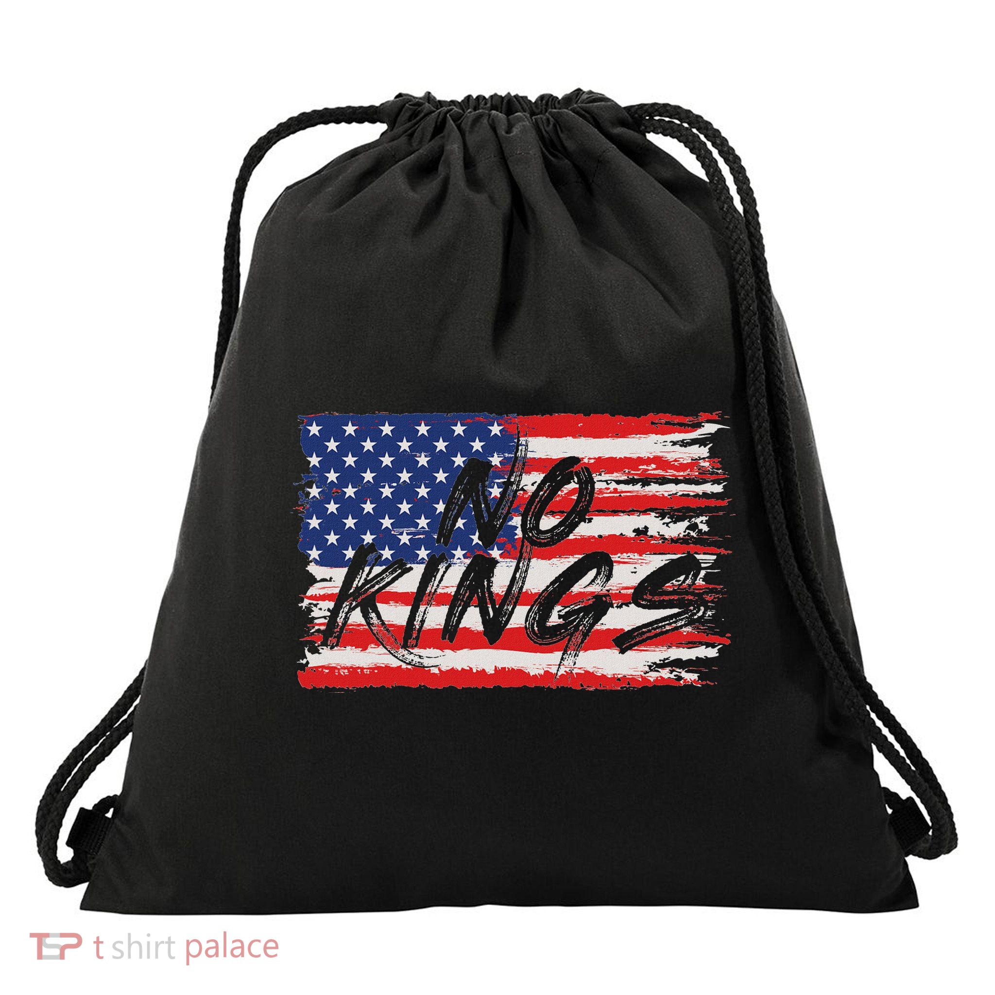 No Kings Flag Proud To Have No Kings Drawstring Bag