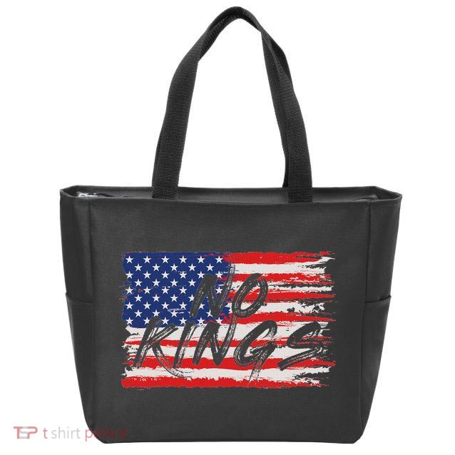 No Kings Flag Proud To Have No Kings Zip Tote Bag