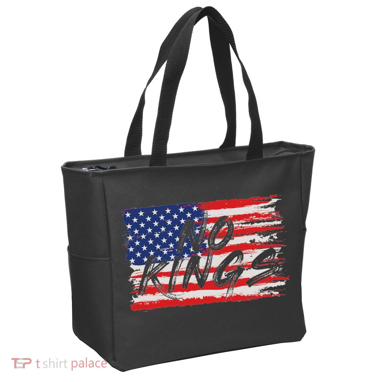 No Kings Flag Proud To Have No Kings Zip Tote Bag