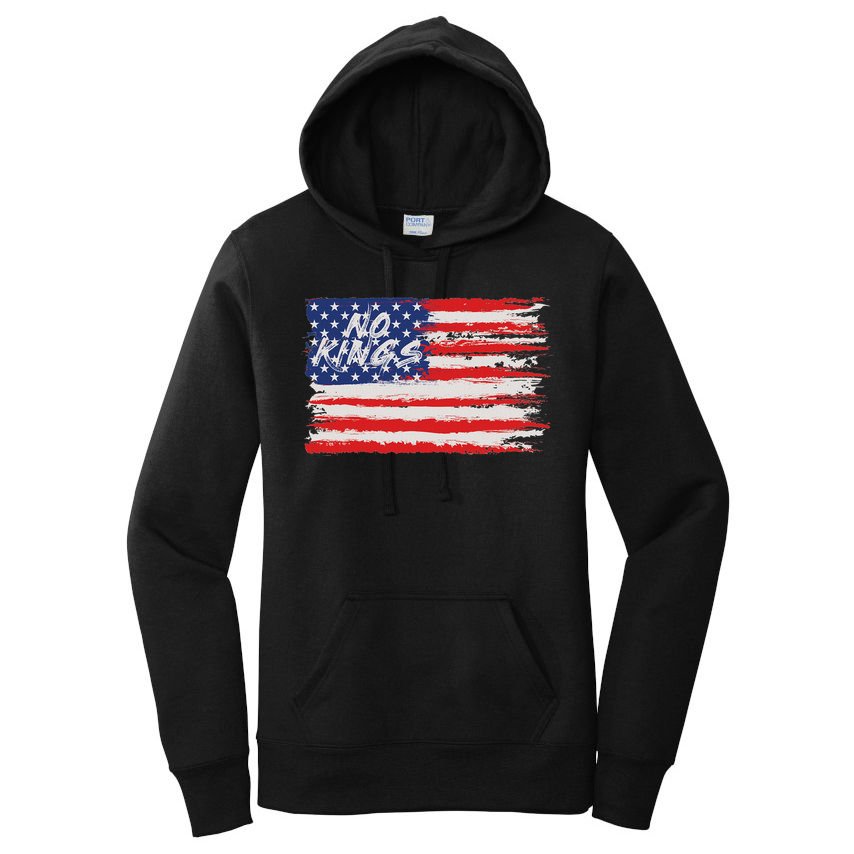 No Kings Flag Proud To Have No Kings Women's Pullover Hoodie