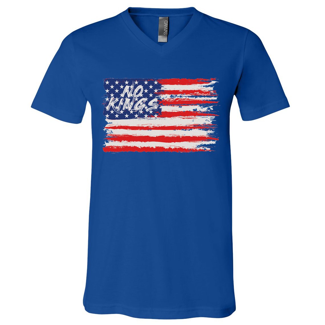 No Kings Flag Proud To Have No Kings V-Neck T-Shirt