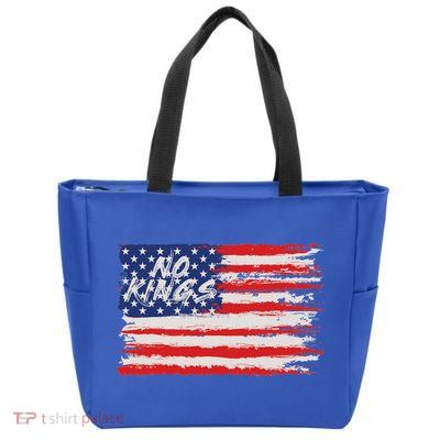 No Kings Flag Proud To Have No Kings Zip Tote Bag