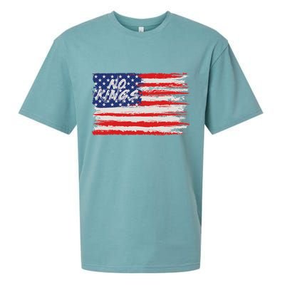 No Kings Flag Proud To Have No Kings Sueded Cloud Jersey T-Shirt