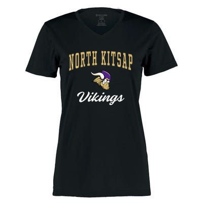 North Kitsap High School Vikings Women's Momentum V-Neck T-Shirt