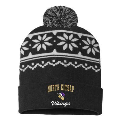 North Kitsap High School Vikings USA-Made Snowflake Beanie