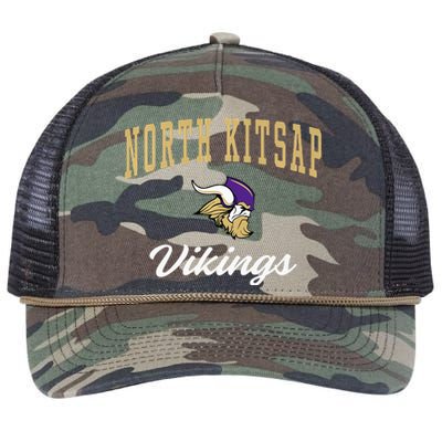 North Kitsap High School Vikings Retro Rope Trucker Hat Cap