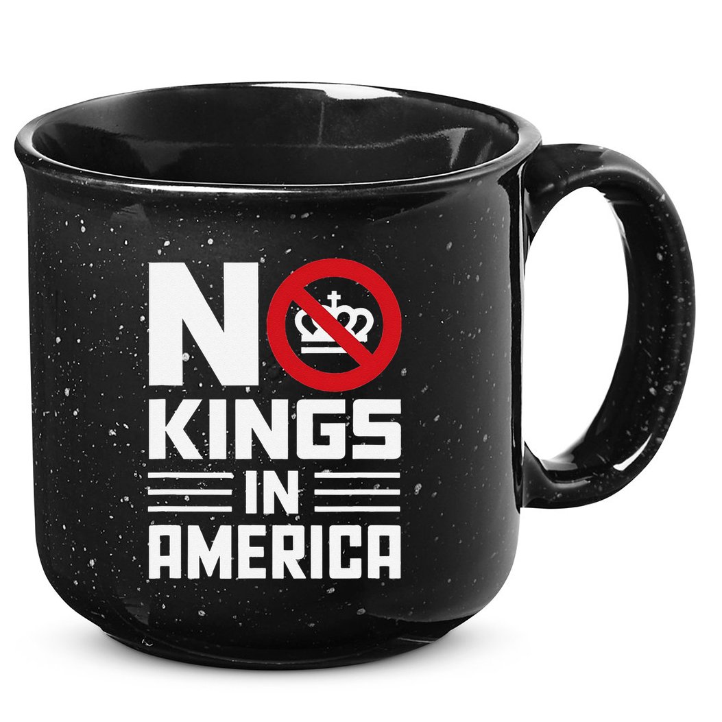 No Kings In America Democracy Usa Protest 15oz Campfire Ceramic Mug