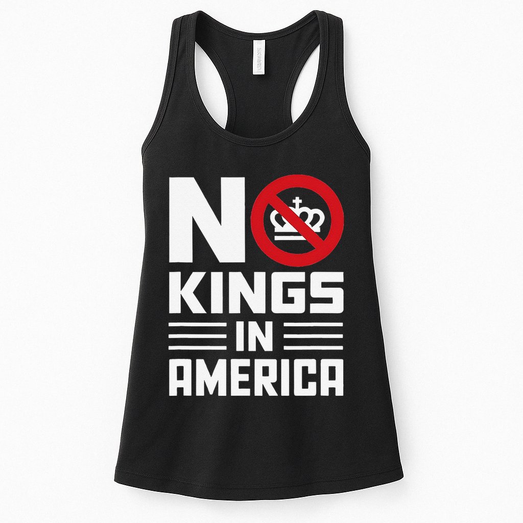 No Kings In America Democracy Usa Protest Womens Tank Top