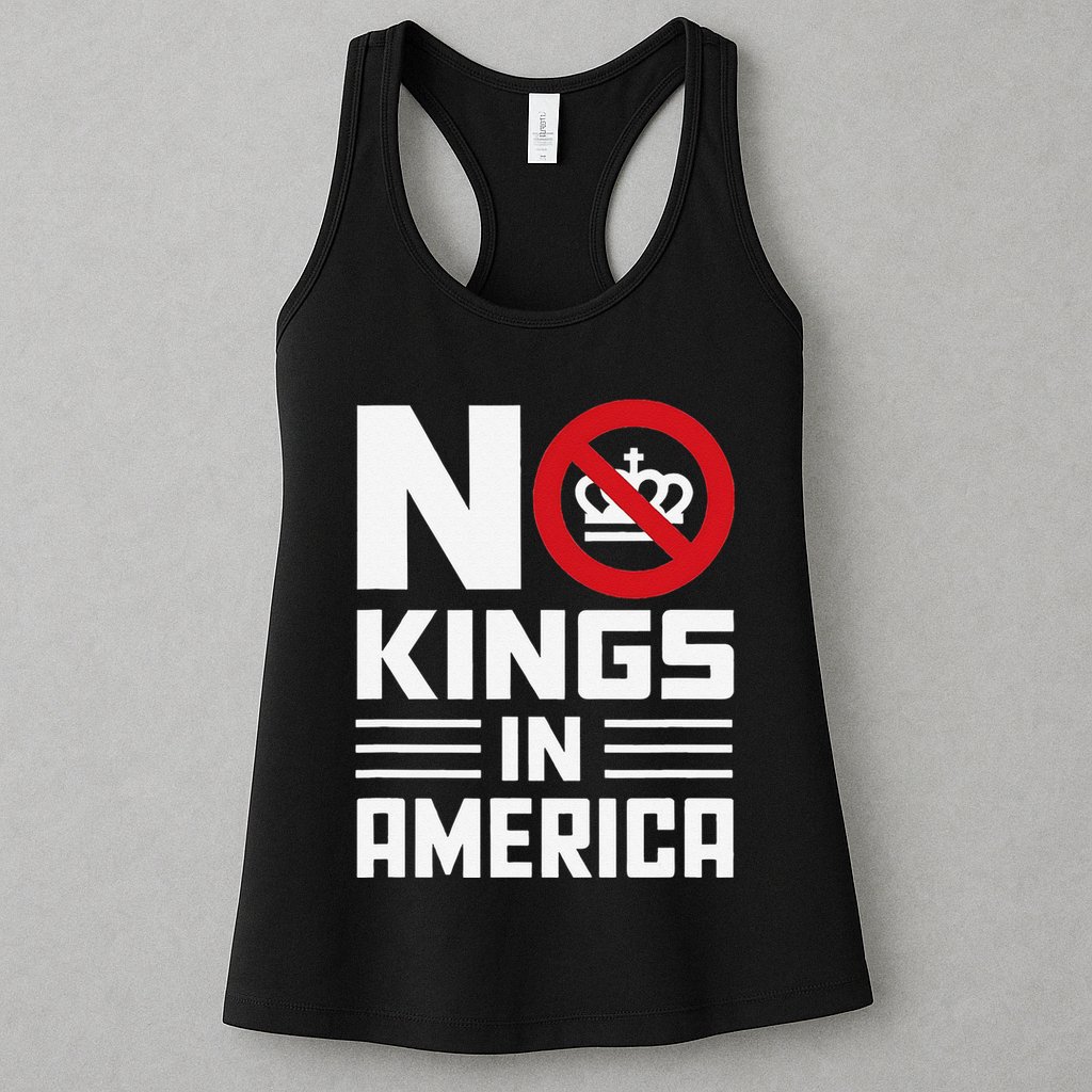 No Kings In America Democracy Usa Protest Womens Tank Top