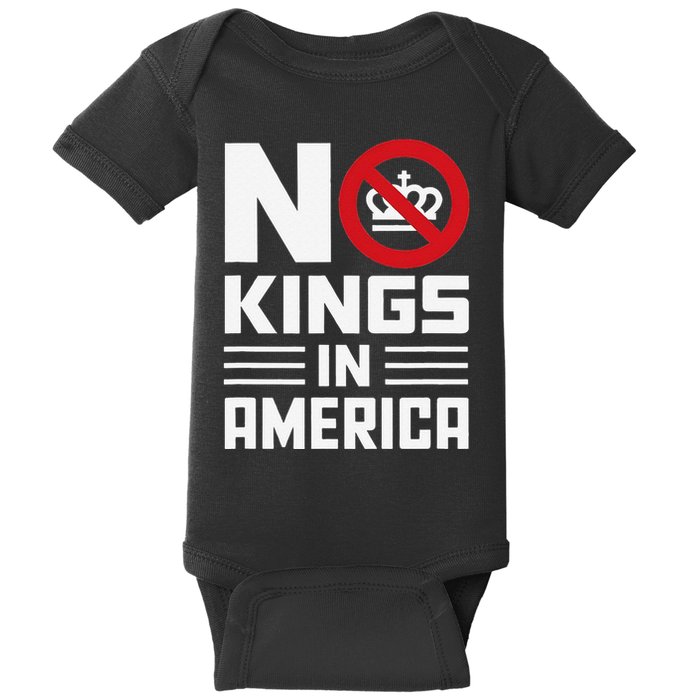 No Kings In America Democracy Usa Protest Baby Bodysuit