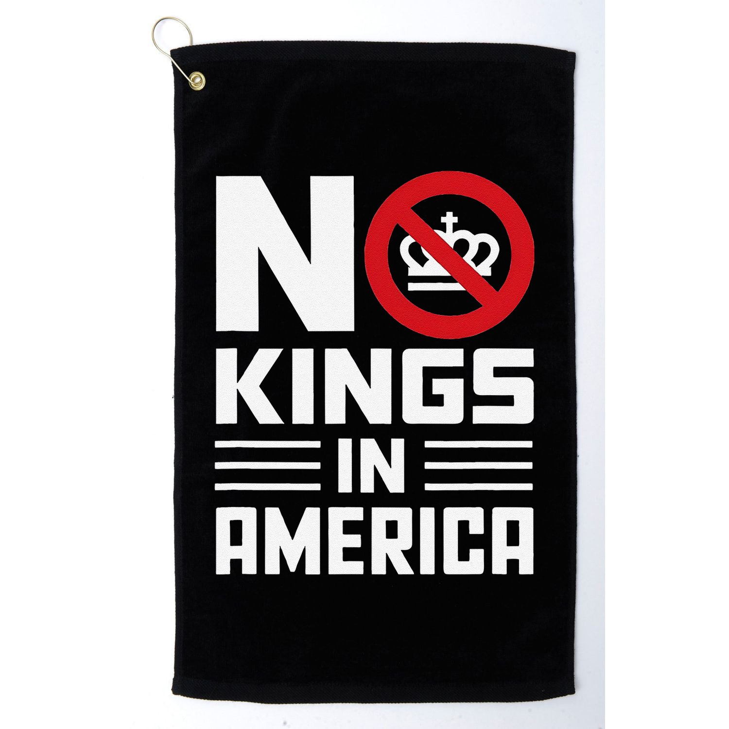 No Kings In America Democracy Usa Protest Golf Towel