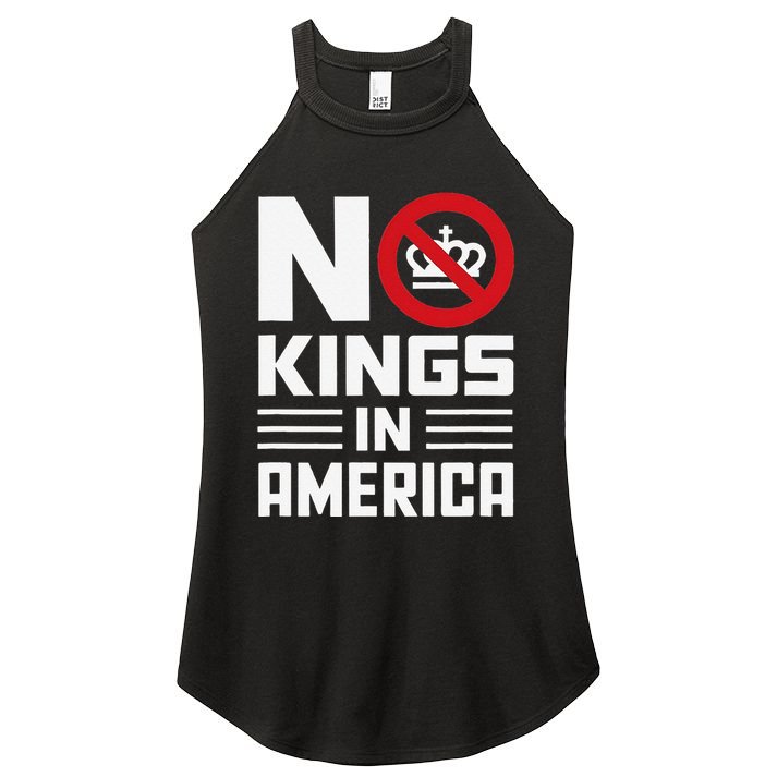 No Kings In America Democracy Usa Protest Women's Perfect Tri Rocker Tank