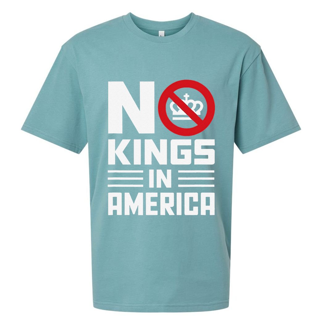 No Kings In America Democracy Usa Protest Sueded Cloud Jersey T-Shirt