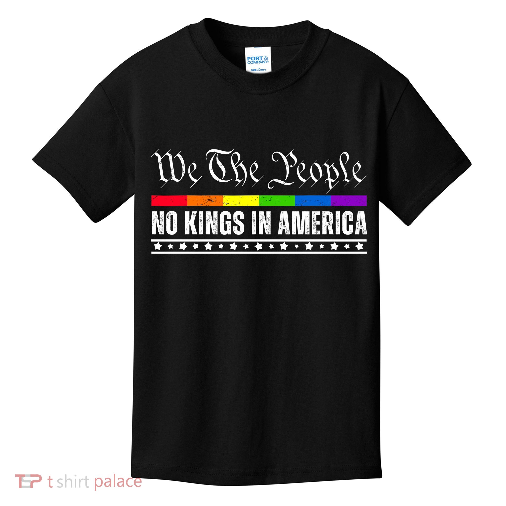 No Kings In America We The People Political Kids T-Shirt