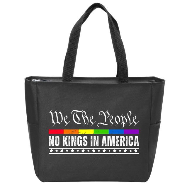No Kings In America We The People Political Zip Tote Bag