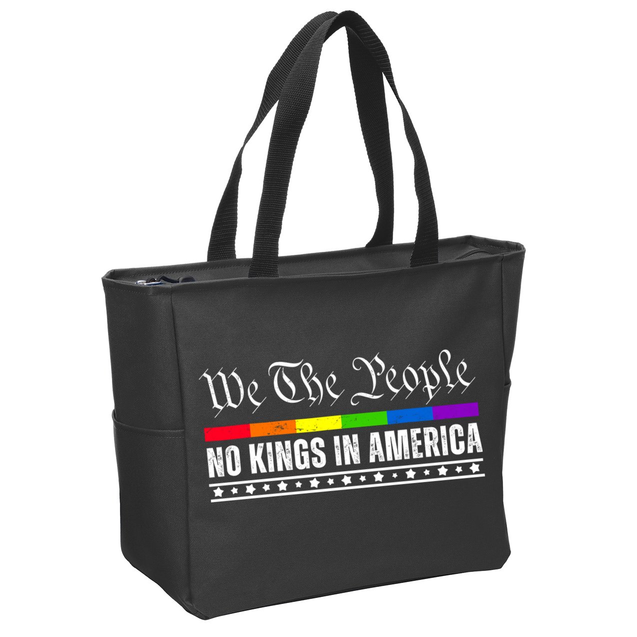 No Kings In America We The People Political Zip Tote Bag