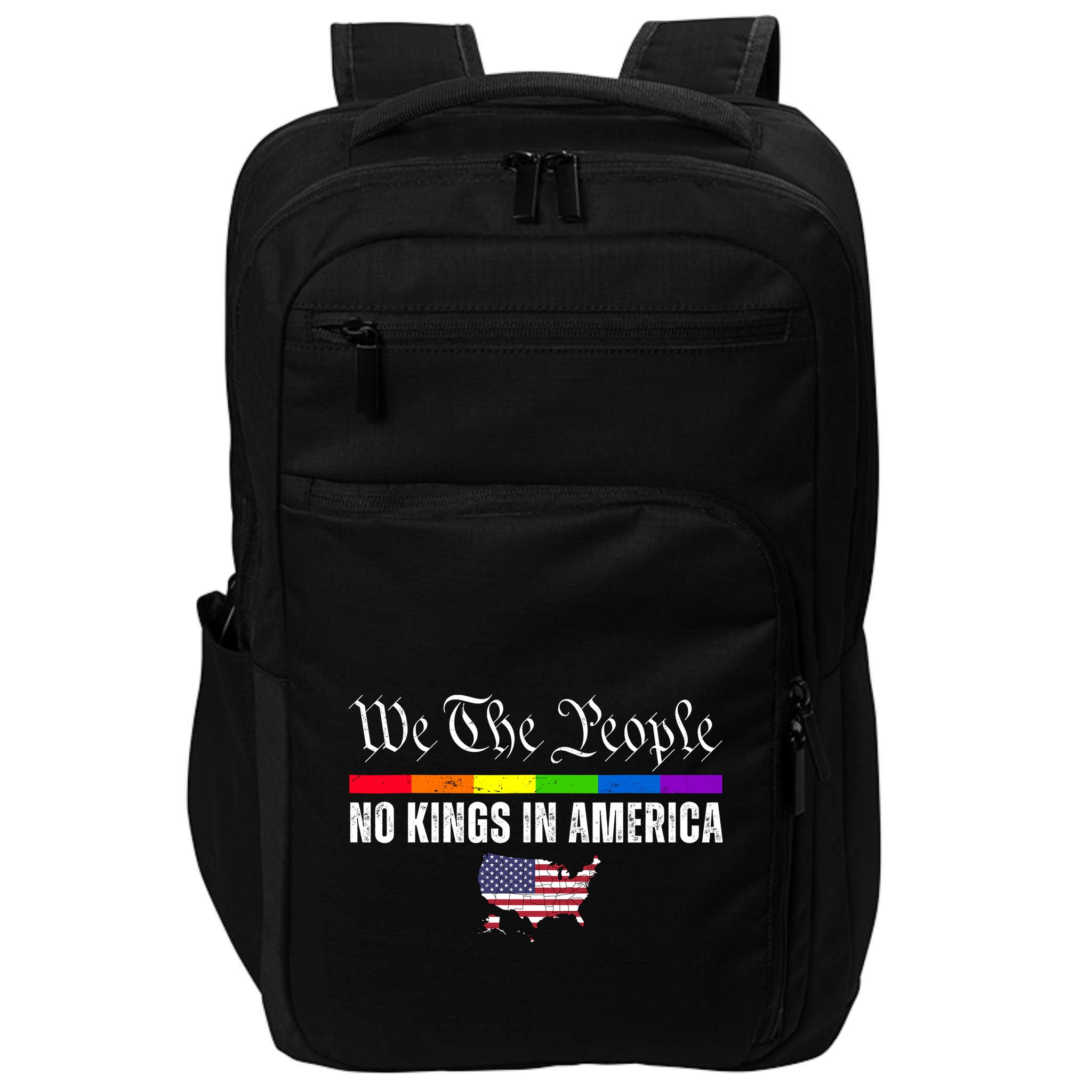 No Kings In America We The People Political Impact Tech Backpack