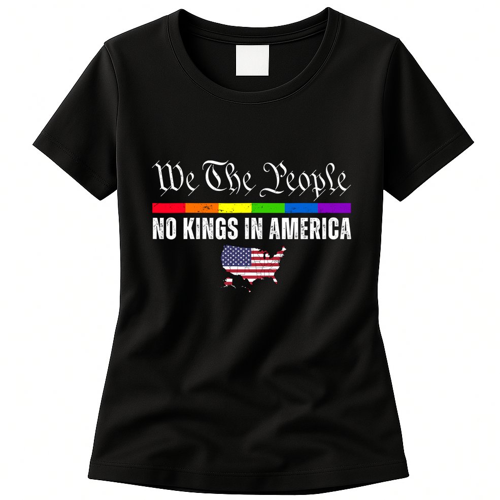 No Kings In America We The People Political Womens T-Shirt