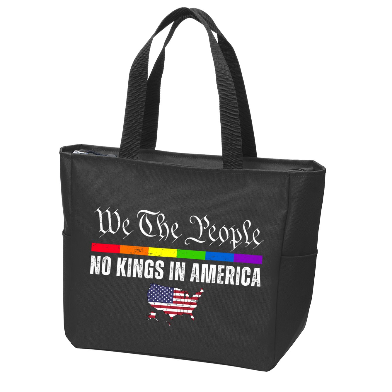 No Kings In America We The People Political Zip Tote Bag