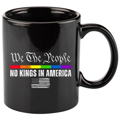 No Kings In America We The People Political 11oz C Handle Ceramic Mug