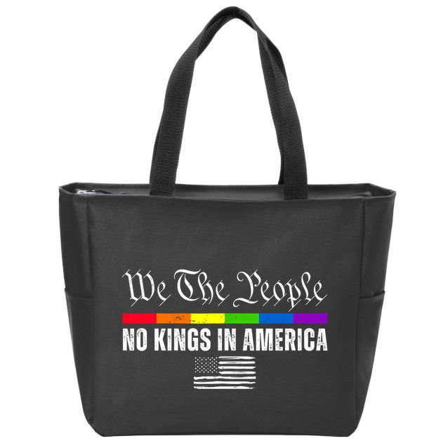 No Kings In America We The People Political Zip Tote Bag
