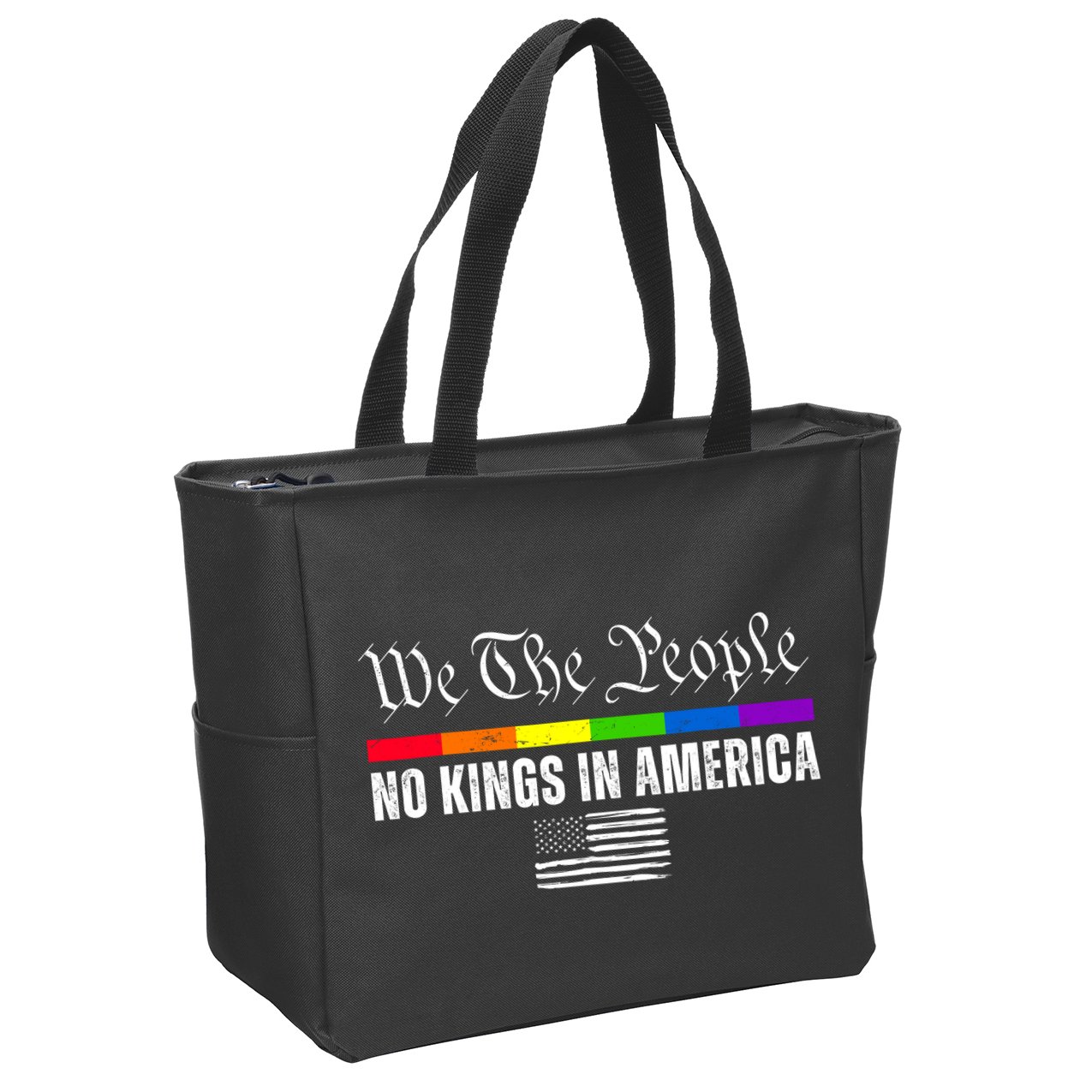 No Kings In America We The People Political Zip Tote Bag