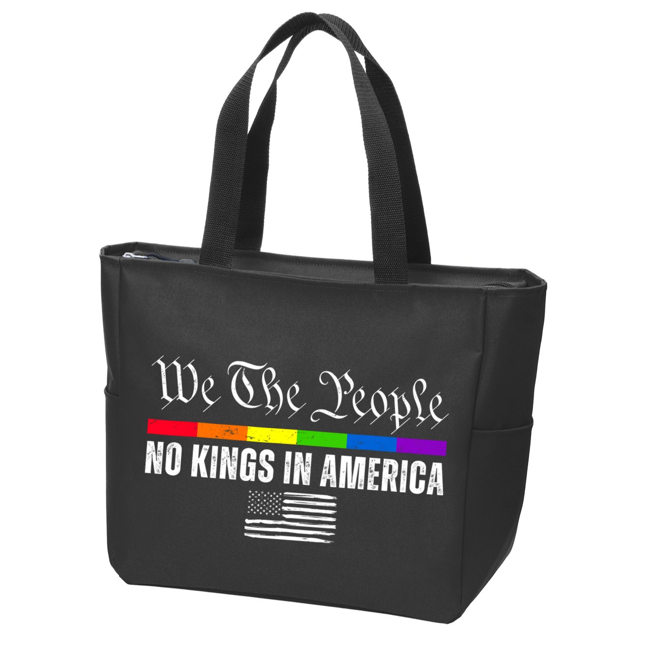 No Kings In America We The People Political Zip Tote Bag