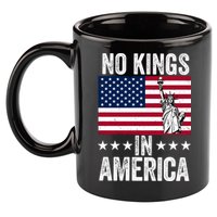 No Kings In America 11oz C Handle Ceramic Mug