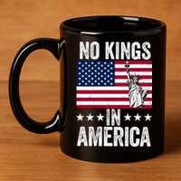 No Kings In America 11oz C Handle Ceramic Mug