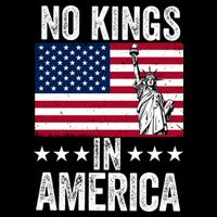 No Kings In America Drawstring Bag