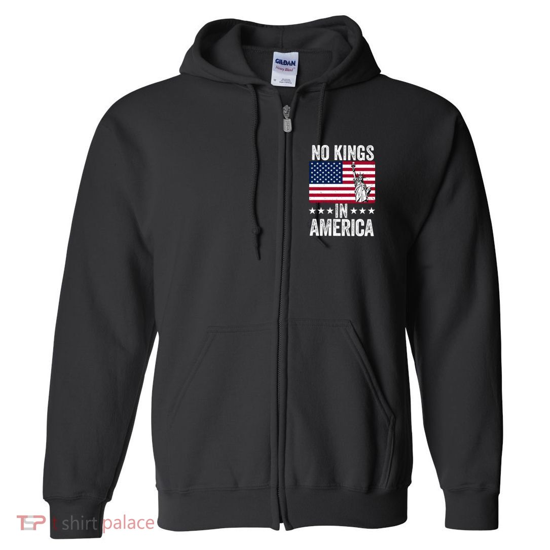 No Kings In America Full Zip Hoodie