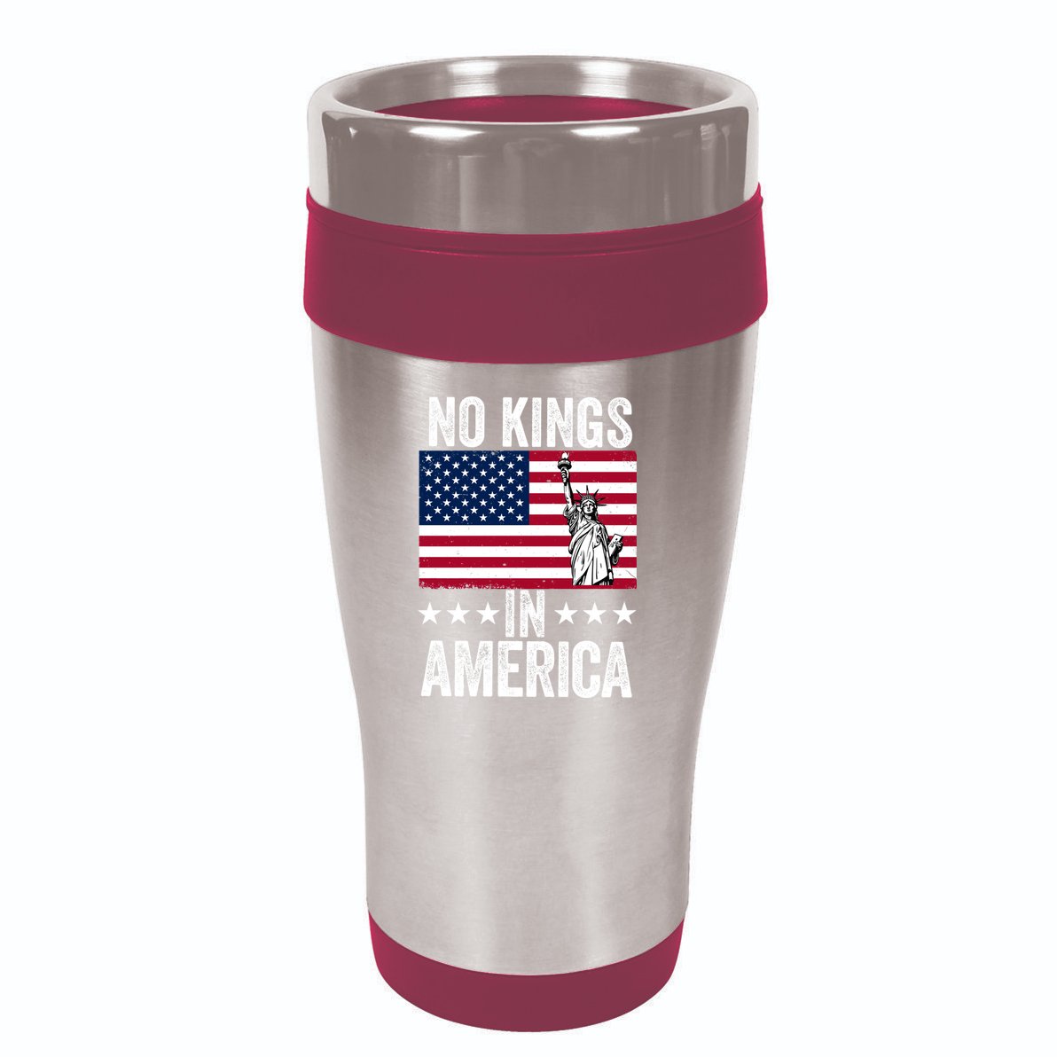 No Kings In America 16oz Travel Tumbler
