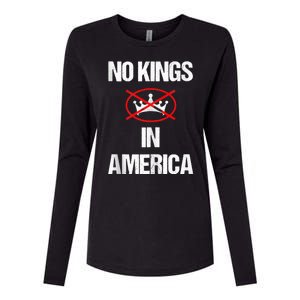 No Kings In America Supreme Court Protest Womens Cotton Relaxed Long Sleeve T-Shirt