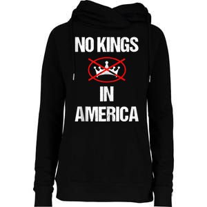 No Kings In America Supreme Court Protest Womens Funnel Neck Pullover Hood