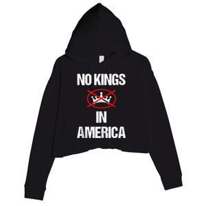 No Kings In America Supreme Court Protest Crop Fleece Hoodie