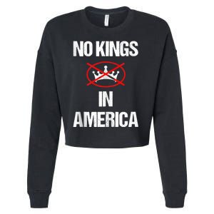 No Kings In America Supreme Court Protest Cropped Pullover Crew