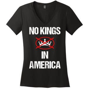 No Kings In America Supreme Court Protest Women's V-Neck T-Shirt