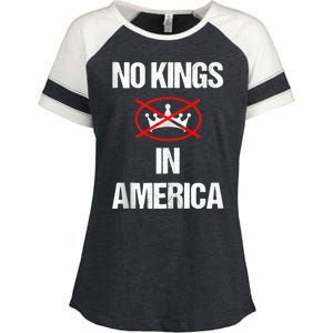 No Kings In America Supreme Court Protest Enza Ladies Jersey Colorblock Tee