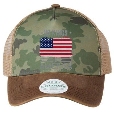 No Kings In America Flag Protest Save Democracy Legacy Tie Dye Trucker Hat