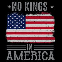 No Kings In America Flag Protest Save Democracy Premium T-Shirt