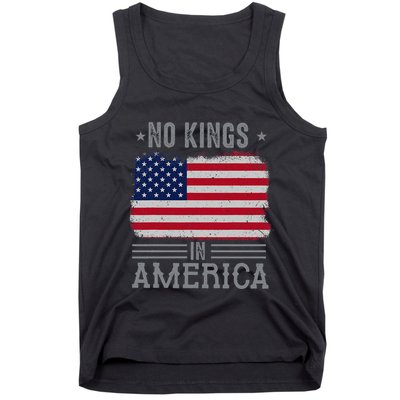 No Kings In America Flag Protest Save Democracy Tank Top