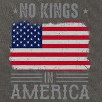 No Kings In America Flag Protest Save Democracy Cotton Canvas Backpack