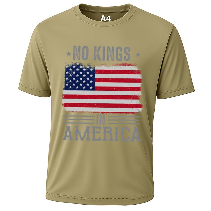 No Kings In America Flag Protest Save Democracy Cooling Performance Crew T-Shirt