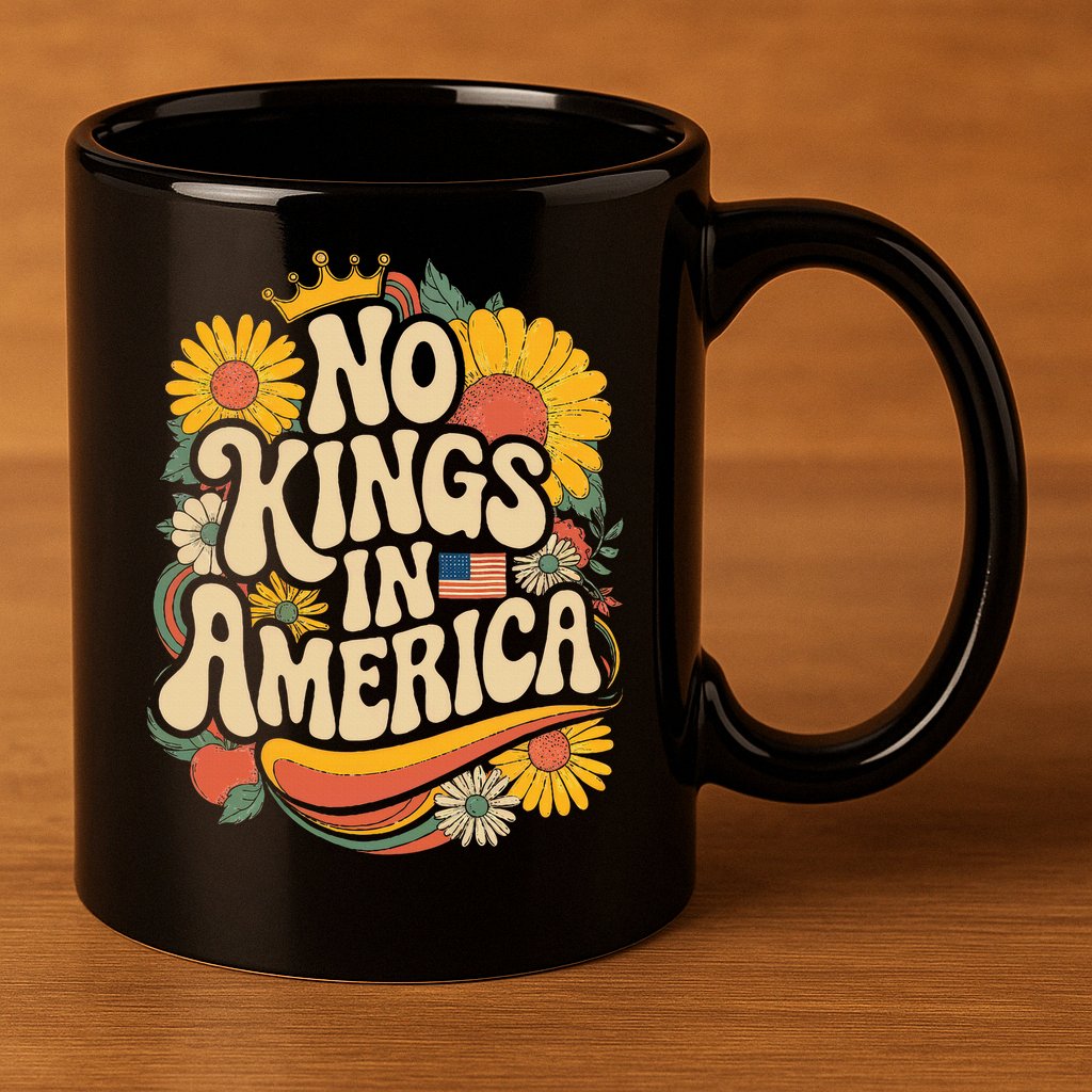  No King In American Democracy  11oz C Handle Ceramic Mug