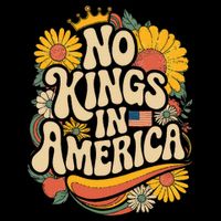  No King In American Democracy  Flat Bill Trucker Hat