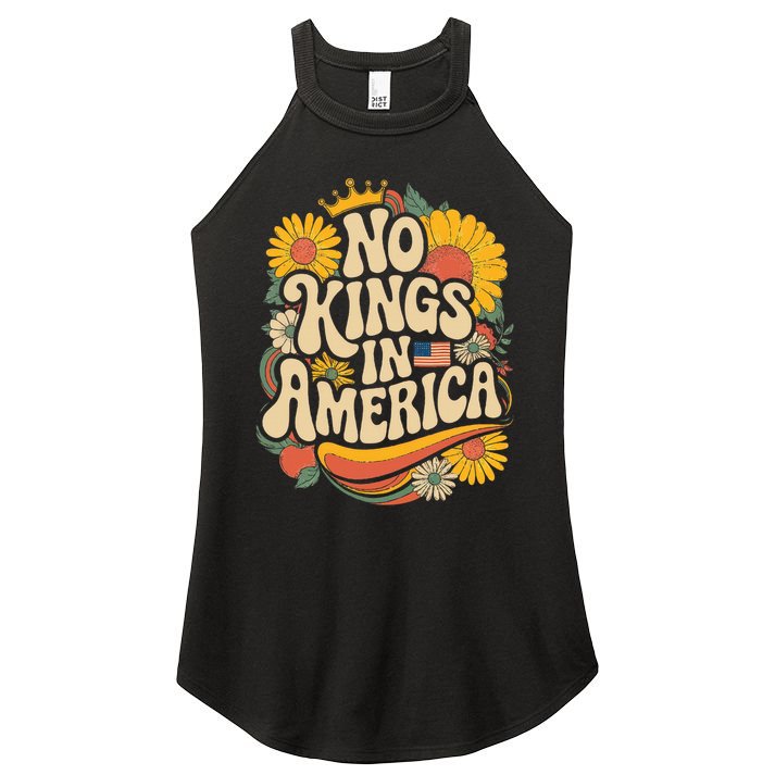  No King In American Democracy  Women's Perfect Tri Rocker Tank