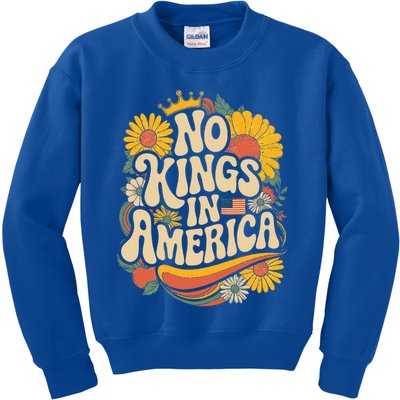  No King In American Democracy  Kids Sweatshirt