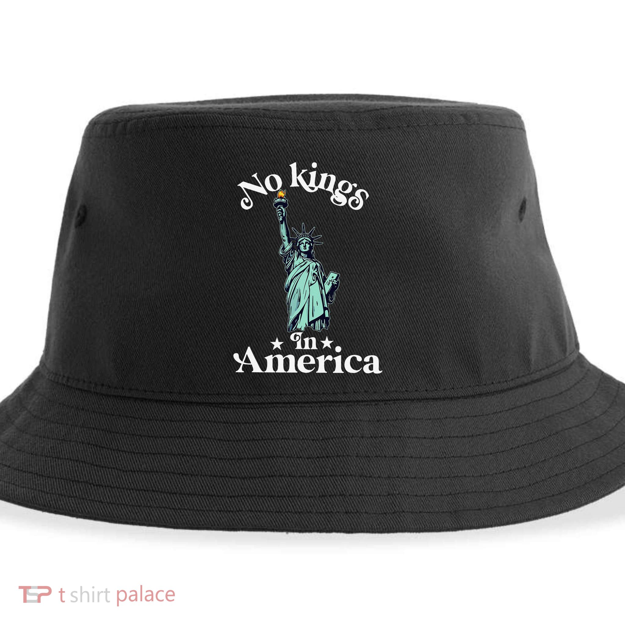 No Kings In America Flag Protest Save Democracy Sustainable Bucket Hat