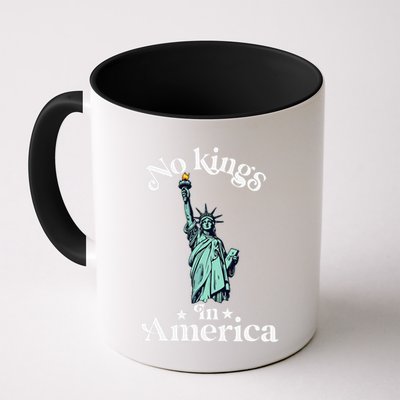 No Kings In America Flag Protest Save Democracy Coffee Mug